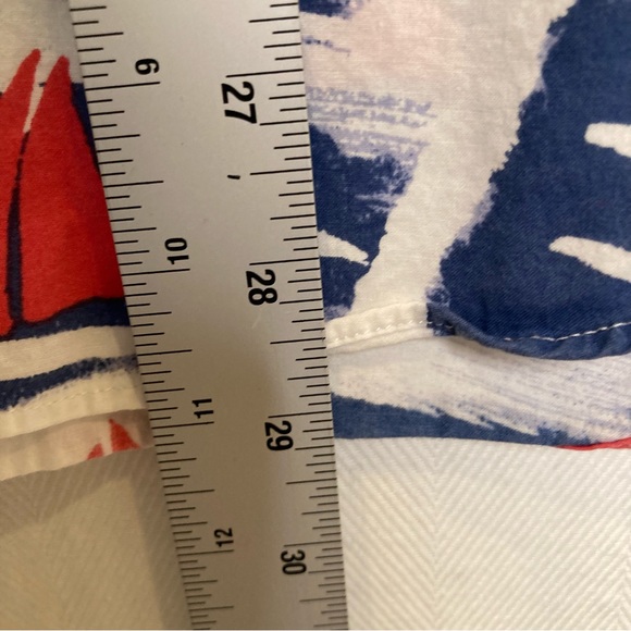 J. Crew Factory Sailboat Short Sleeve Button Down Shirt Size Large - Picture 8 of 10